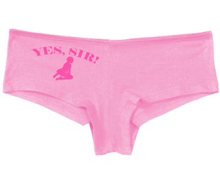 Yes Sir - Submissive Woman - Pink Boy Short