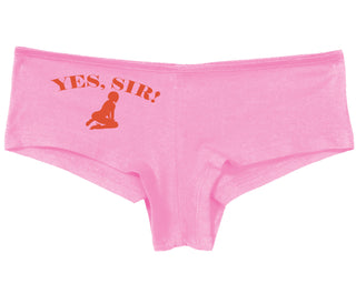 Yes Sir - Submissive Woman - Pink Boy Short