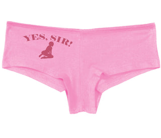 Yes Sir - Submissive Woman - Pink Boy Short