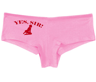 Yes Sir - Submissive Woman - Pink Boy Short