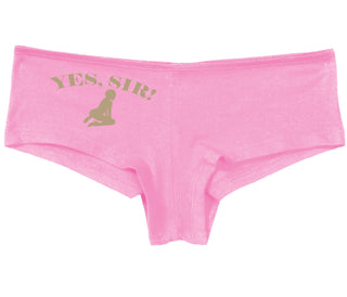 Yes Sir - Submissive Woman - Pink Boy Short