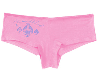 You Know What I Want - Queen Of Spades - Pink Boy Short