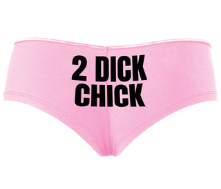2 Dick Chick - Pink Boyshort
