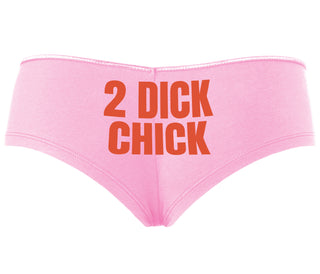 2 Dick Chick - Pink Boyshort