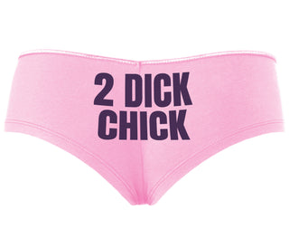 2 Dick Chick - Pink Boyshort