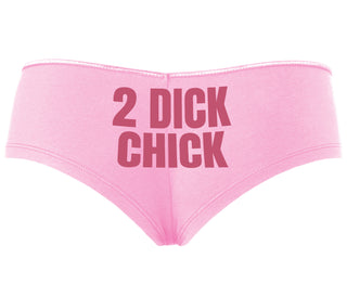 2 Dick Chick - Pink Boyshort