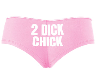 2 Dick Chick - Pink Boyshort