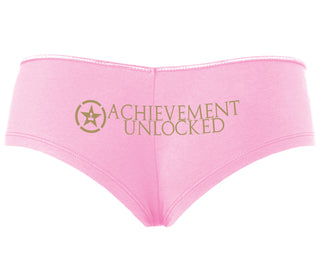 Achievement Unlocked - Pink Boyshort