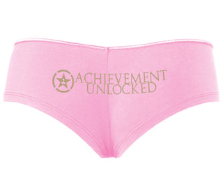 Achievement Unlocked - Pink Boyshort