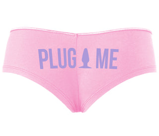 Anal Plug Me - Pink Boyshort