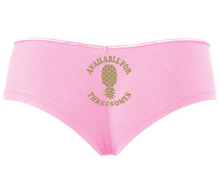 Available for Threesomes - Swinger Pineapple - Pink Boy Short