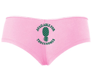 Available for Threesomes - Swinger Pineapple - Pink Boy Short