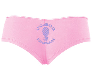 Available for Threesomes - Swinger Pineapple - Pink Boy Short