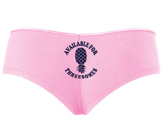 Available for Threesomes - Swinger Pineapple - Pink Boy Short