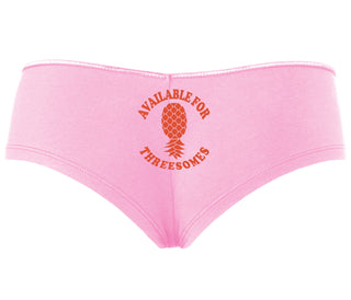 Available for Threesomes - Swinger Pineapple - Pink Boy Short