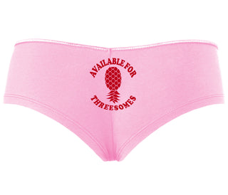 Available for Threesomes - Swinger Pineapple - Pink Boy Short