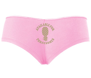 Available for Threesomes - Swinger Pineapple - Pink Boy Short