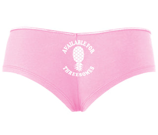 Available for Threesomes - Swinger Pineapple - Pink Boy Short