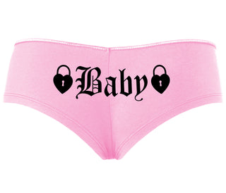 Baby Goth Look With Locks - Pink Boyshort