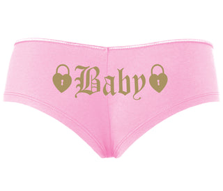 Baby Goth Look With Locks - Pink Boyshort