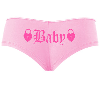 Baby Goth Look With Locks - Pink Boyshort