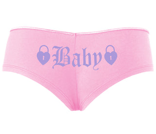 Baby Goth Look With Locks - Pink Boyshort