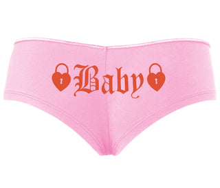 Baby Goth Look With Locks - Pink Boyshort