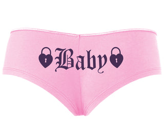 Baby Goth Look With Locks - Pink Boyshort