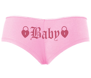 Baby Goth Look With Locks - Pink Boyshort