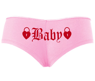 Baby Goth Look With Locks - Pink Boyshort