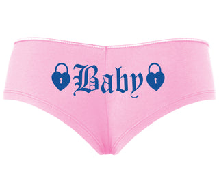 Baby Goth Look With Locks - Pink Boyshort