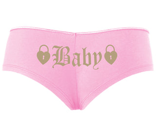 Baby Goth Look With Locks - Pink Boyshort