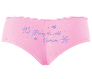 Baby It's Cold Outside - Pink Boyshort