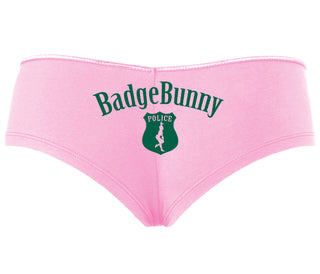 Badge Bunny for LEO Wife or Girlfriend - Pink Boyshort