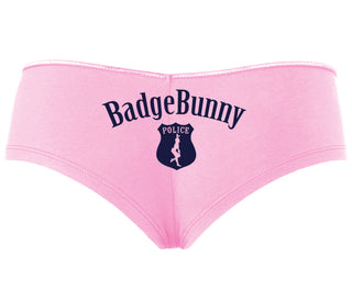 Badge Bunny for LEO Wife or Girlfriend - Pink Boyshort