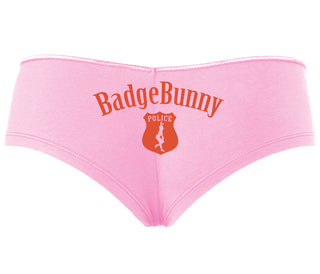 Badge Bunny for LEO Wife or Girlfriend - Pink Boyshort