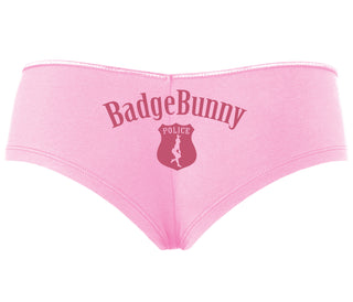 Badge Bunny for LEO Wife or Girlfriend - Pink Boyshort