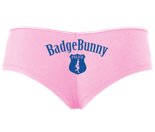 Badge Bunny for LEO Wife or Girlfriend - Pink Boyshort