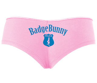 Badge Bunny for LEO Wife or Girlfriend - Pink Boyshort