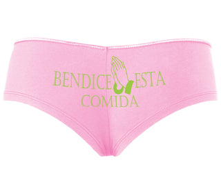Bendice Esta Comida - Bless This Meal - Pink Boyshort