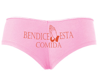 Bendice Esta Comida - Bless This Meal - Pink Boyshort