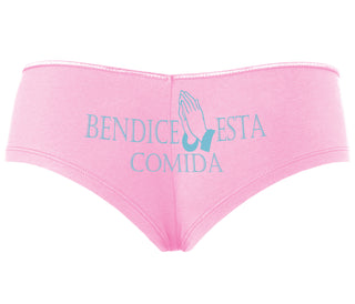 Bendice Esta Comida - Bless This Meal - Pink Boyshort