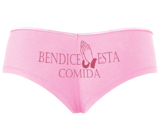 Bendice Esta Comida - Bless This Meal - Pink Boyshort