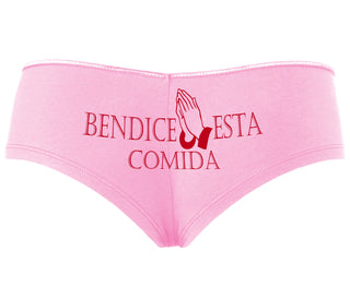 Bendice Esta Comida - Bless This Meal - Pink Boyshort
