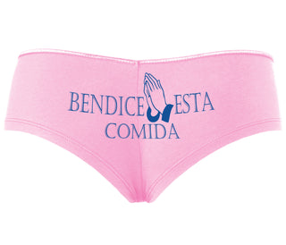 Bendice Esta Comida - Bless This Meal - Pink Boyshort