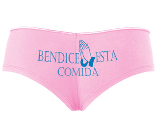 Bendice Esta Comida - Bless This Meal - Pink Boyshort