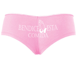 Bendice Esta Comida - Bless This Meal - Pink Boyshort