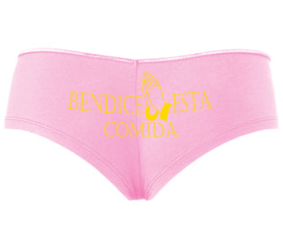 Bendice Esta Comida - Bless This Meal - Pink Boyshort