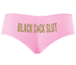 Black Cock Slut - Queen of Spades - Pink Boyshort