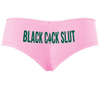 Black Cock Slut - Queen of Spades - Pink Boyshort